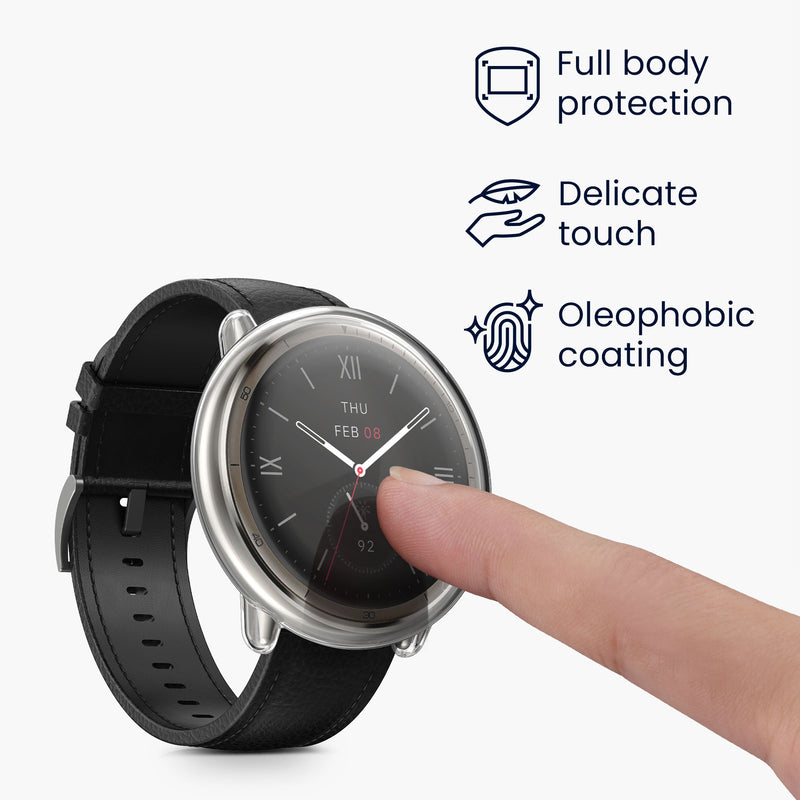 kwmobile Schutzhülle für Amazfit Active2 (A2437) Fullbody Display Cover Set