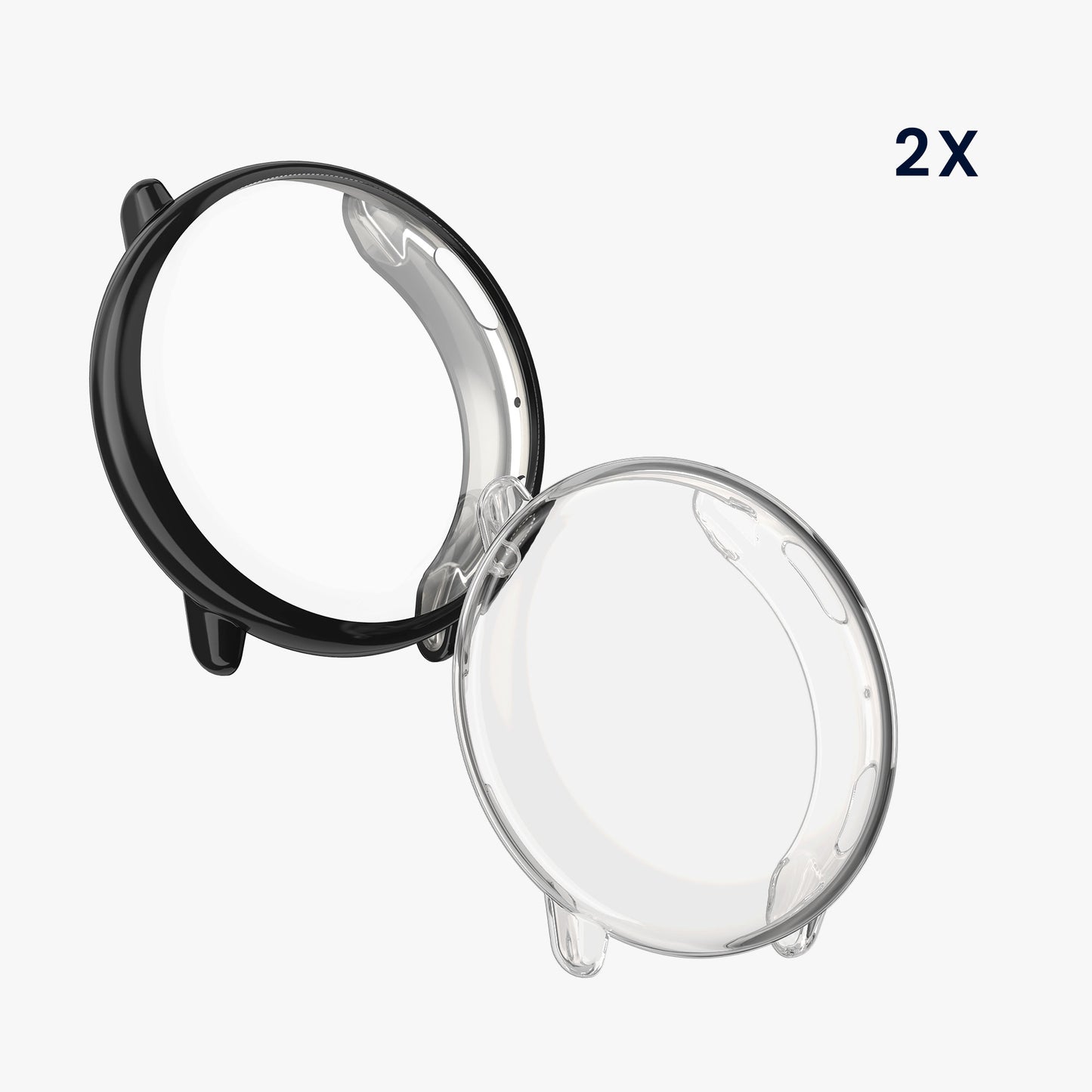kwmobile Schutzhülle für Amazfit Active2 (A2437) Fullbody Display Cover Set