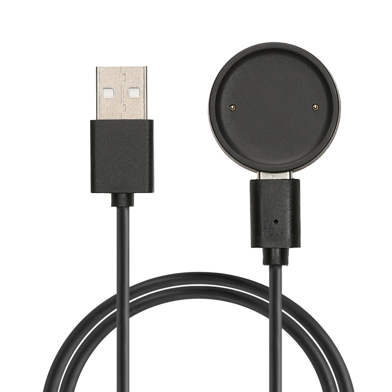kwmobile USB Kabel Charger kompatibel mit Amazfit Bip 6 / Amazfit Active 2 (A2437) / Active 2 Square (A2434) Ladekabel - Smart Watch Ersatzkabel - Fitnesstracker Aufladekabel in Schwarz Schwarz  