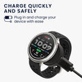 kwmobile USB Kabel Charger kompatibel mit Amazfit Bip 6 / Amazfit Active 2 (A2437) / Active 2 Square (A2434) Ladekabel - Smart Watch Ersatzkabel - Fitnesstracker Aufladekabel