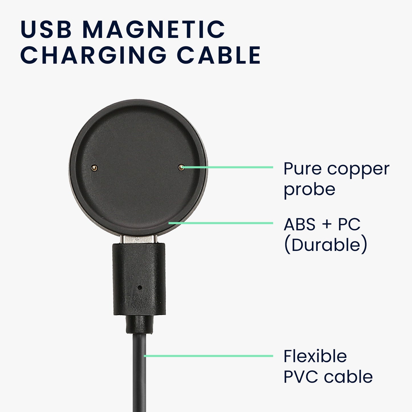 kwmobile USB Kabel Charger kompatibel mit Amazfit Bip 6 / Amazfit Active 2 (A2437) / Active 2 Square (A2434) Ladekabel - Smart Watch Ersatzkabel - Fitnesstracker Aufladekabel