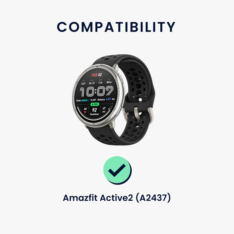 kwmobile USB Kabel Charger kompatibel mit Amazfit Bip 6 / Amazfit Active 2 (A2437) / Active 2 Square (A2434) Ladekabel - Smart Watch Ersatzkabel - Fitnesstracker Aufladekabel