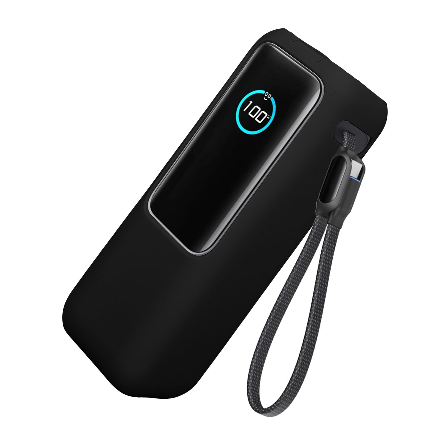kwmobile Silikon Hülle für Anker Power Bank 25000mAh (A1695H11) Case - Powerbank Hülle für unterwegs - Tasche für Power Bank - Schwarz Schwarz  