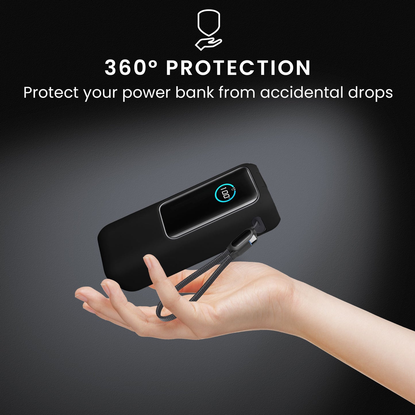 kwmobile Hülle für Anker Power Bank 25000mAh (A1695H11) Case - Powerbank Hülle für unterwegs - Tasche für Power Bank