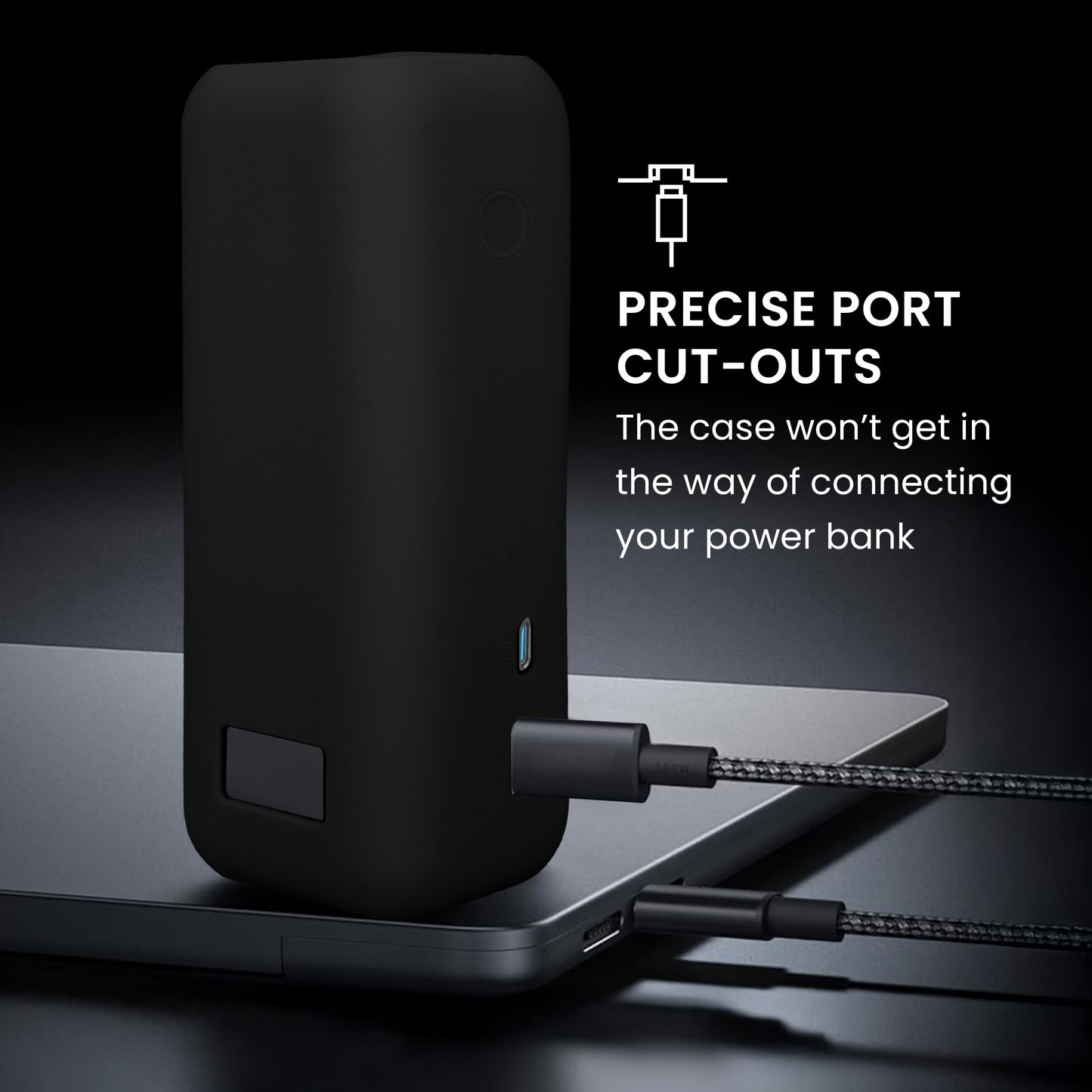 kwmobile Hülle für Anker Power Bank 25000mAh (A1695H11) Case - Powerbank Hülle für unterwegs - Tasche für Power Bank