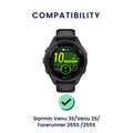 kwmobile Uhrenarmband für Garmin Venu 3S / Venu 2S / vivoactive 4S / Forerunner 265S 255S Armband Fitnesstracker Band Set Ersatzarmband Smartwatch