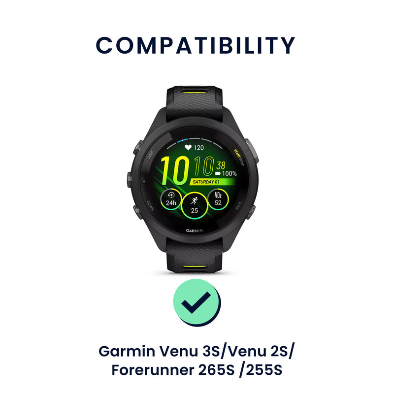 kwmobile Uhrenarmband für Garmin Venu 3S / Venu 2S / vivoactive 4S / Forerunner 265S 255S Armband Fitnesstracker Band Set Ersatzarmband Smartwatch