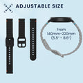 kwmobile Uhrenarmband für Garmin Venu 3S / Venu 2S / vivoactive 4S / Forerunner 265S 255S Armband Fitnesstracker Band Set Ersatzarmband Smartwatch