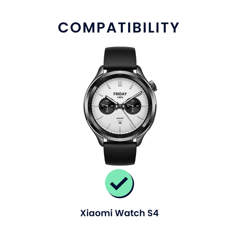 kwmobile Uhrenarmband für Xiaomi Watch S4 / S4 Sport / S3 / S2 / Watch S1 Active / Watch 5 Active Armband Fitnesstracker Band Set Ersatzarmband Smartwatch