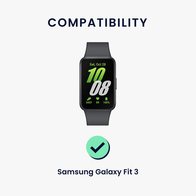 kwmobile Sportarmband kompatibel mit Samsung Galaxy Fit 3 mit Schutz Bumper