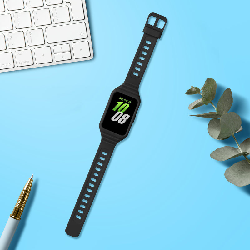 kwmobile Sportarmband kompatibel mit Samsung Galaxy Fit 3 mit Schutz Bumper