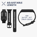 kwmobile Sportarmband kompatibel mit Samsung Galaxy Fit 3 mit Schutz Bumper