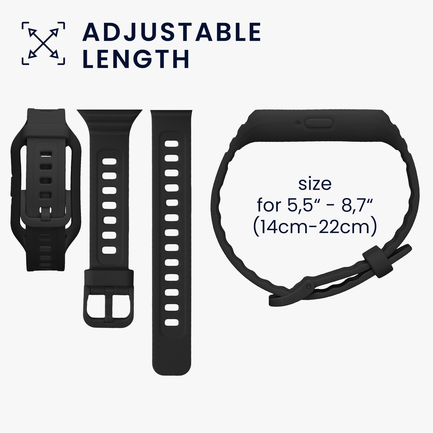 kwmobile Sportarmband kompatibel mit Samsung Galaxy Fit 3 mit Schutz Bumper