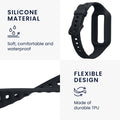 kwmobile Sportarmband kompatibel mit Huawei Band 9 / Band 8 7 6 Pro / Honor Band 7 6 - Armband für Fitnesstracker - mit Schutz Bumper