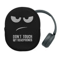 kwmobile Hülle kompatibel mit Headset / Overear headphone Neopren Tasche - Case für Headset aus robustem Neopren Stoff - Weiß Schwarz Schwarz Don't touch my Headphones Weiß  [dsg01]