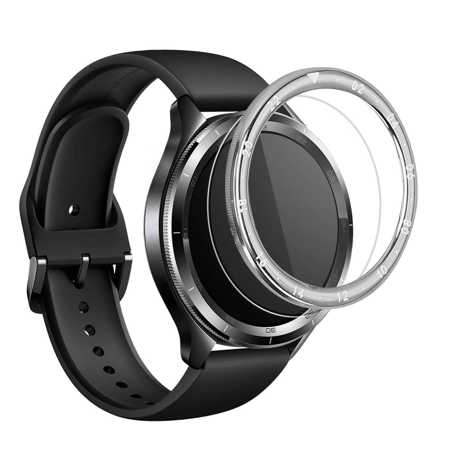 kwmobile Schutzring kompatibel mit Xiaomi Watch S4 / Watch S4 eSIM / Watch S3 Fitnesstracker