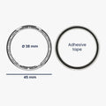 kwmobile Schutzring kompatibel mit Xiaomi Watch S4 / Watch S4 eSIM / Watch S3 Fitnesstracker