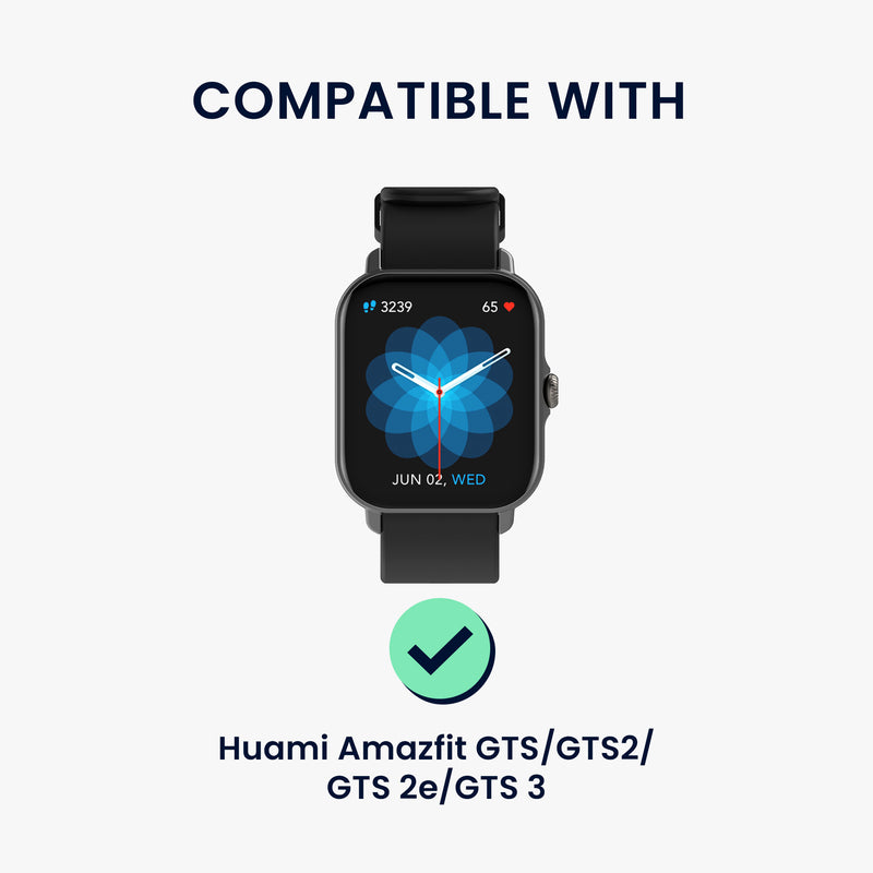 kwmobile Ersatzarmband kompatibel mit Huami Amazfit GTS / GTS 2 / GTS 2e / GTS 3 Armband - Fitnesstracker Band mit Magnetverschluss