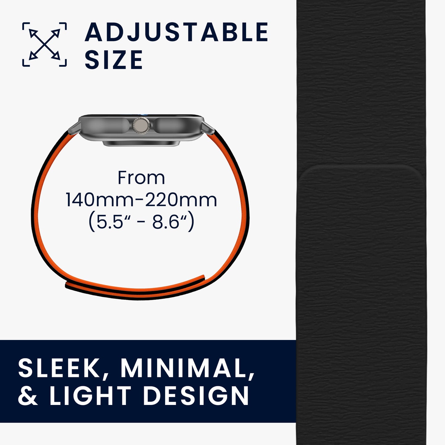 kwmobile Ersatzarmband kompatibel mit Huami Amazfit GTS / GTS 2 / GTS 2e / GTS 3 Armband - Fitnesstracker Band mit Magnetverschluss