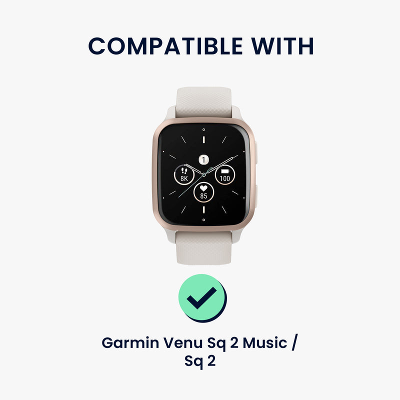 kwmobile Ersatzarmband kompatibel mit Garmin Venu Sq 2 Music / Sq 2 / Vivoactive 6 / Vivoactive 5 Armband - Fitnesstracker Band mit Magnetverschluss