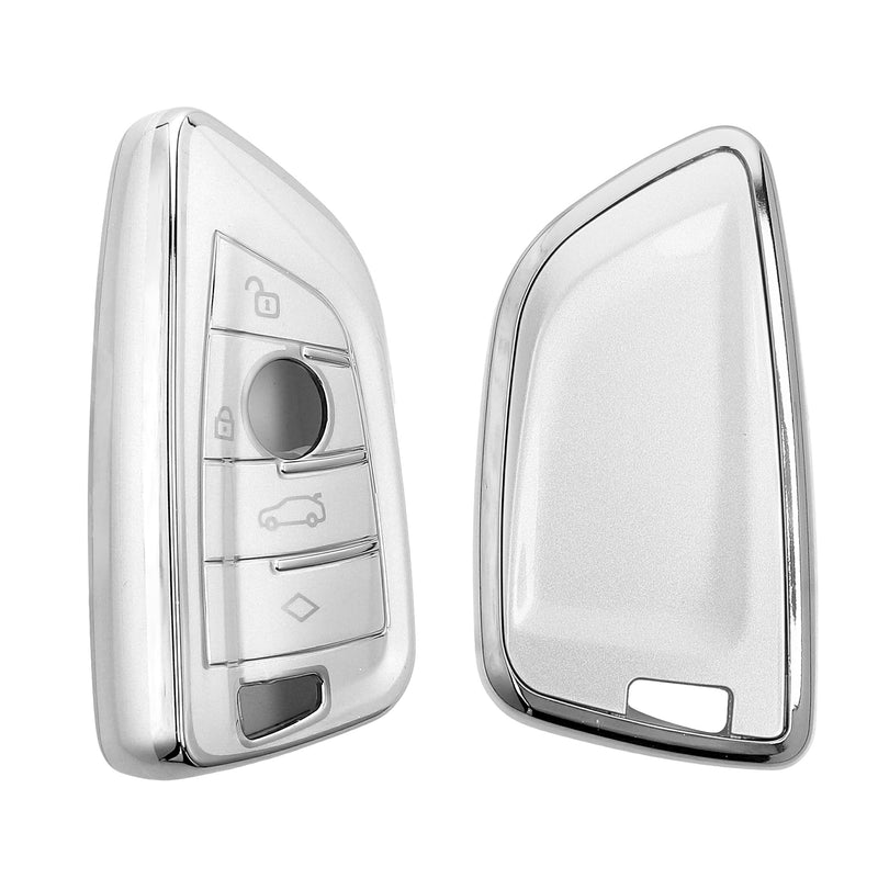 kwmobile Autoschlüssel Hülle kompatibel mit BMW 3-Tasten Autoschlüssel - Schlüsselhülle Silikon Cover
