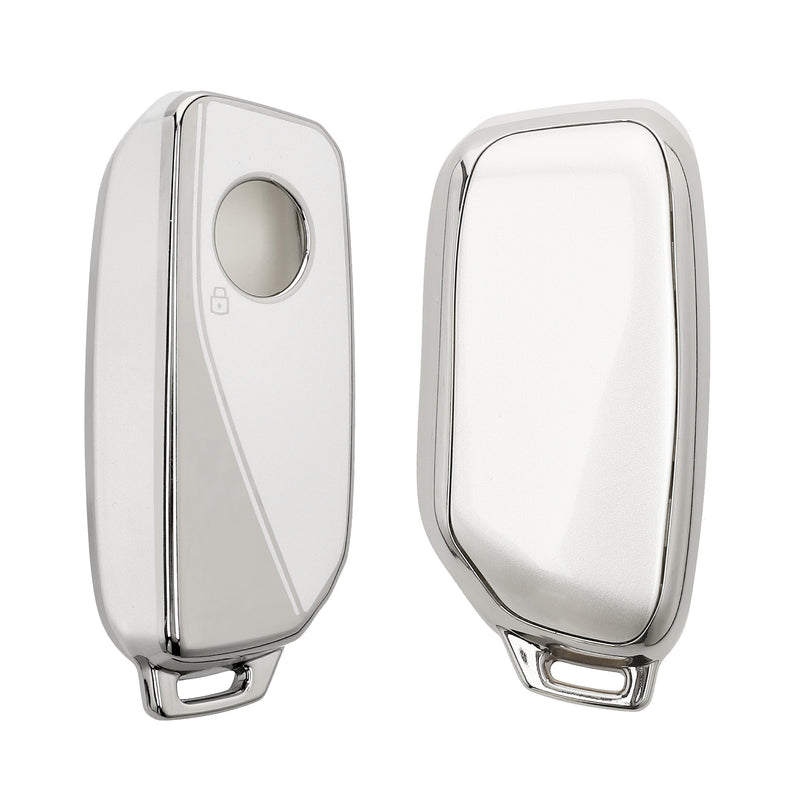 kwmobile Autoschlüssel Hülle kompatibel mit BMW 4-Tasten X7 X1 U11 iX ix1 7er G07 I7 Autoschlüssel - Schlüsselhülle Silikon Cover