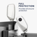 kwmobile Autoschlüssel Hülle kompatibel mit BMW 4-Tasten X7 X1 U11 iX ix1 7er G07 I7 Autoschlüssel - Schlüsselhülle Silikon Cover
