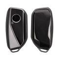 kwmobile Autoschlüssel Hülle kompatibel mit BMW 4-Tasten X7 X1 U11 iX ix1 7er G07 I7 Autoschlüssel - Schlüsselhülle Silikon Cover - Schwarz matt Schwarz Schwarz matt  [dsg02]