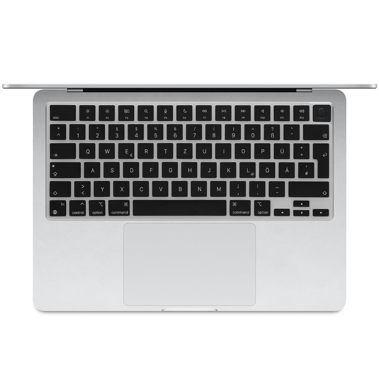 kwmobile Tastaturschutz für Apple Macbook Air 13.6 M3 2024 A3113 QWERTZ Keyboard Cover Abdeckung