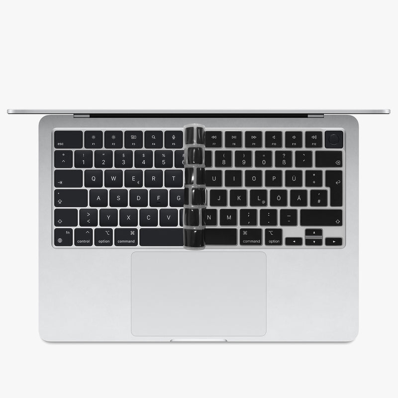 kwmobile Tastaturschutz für Apple Macbook Air 13.6 M3 2024 A3113 QWERTZ Keyboard Cover Abdeckung