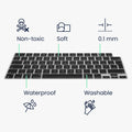 kwmobile Tastaturschutz für Apple Macbook Air 13.6 M3 2024 A3113 QWERTZ Keyboard Cover Abdeckung