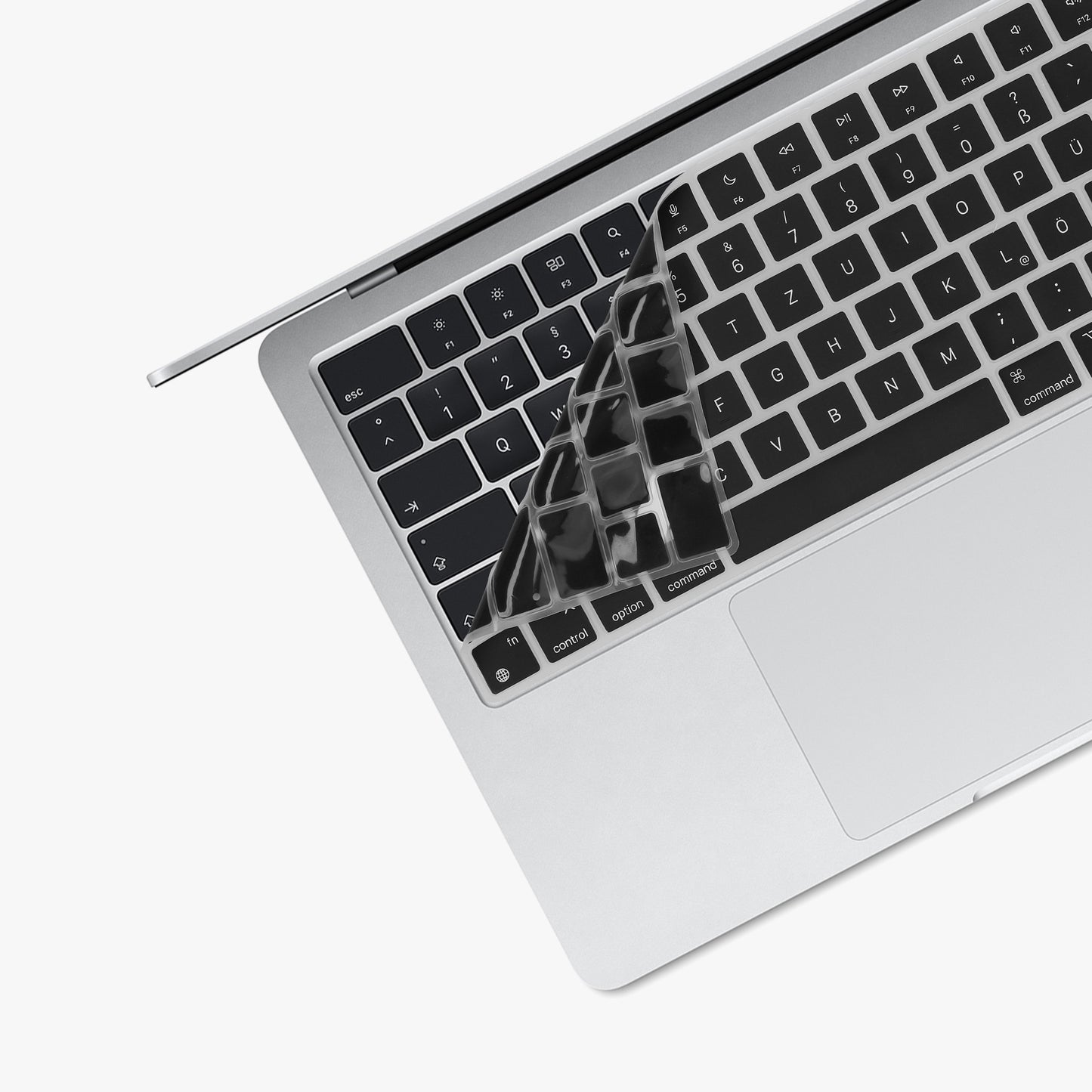 kwmobile Tastaturschutz für Apple Macbook Air 13.6 M3 2024 A3113 QWERTZ Keyboard Cover Abdeckung