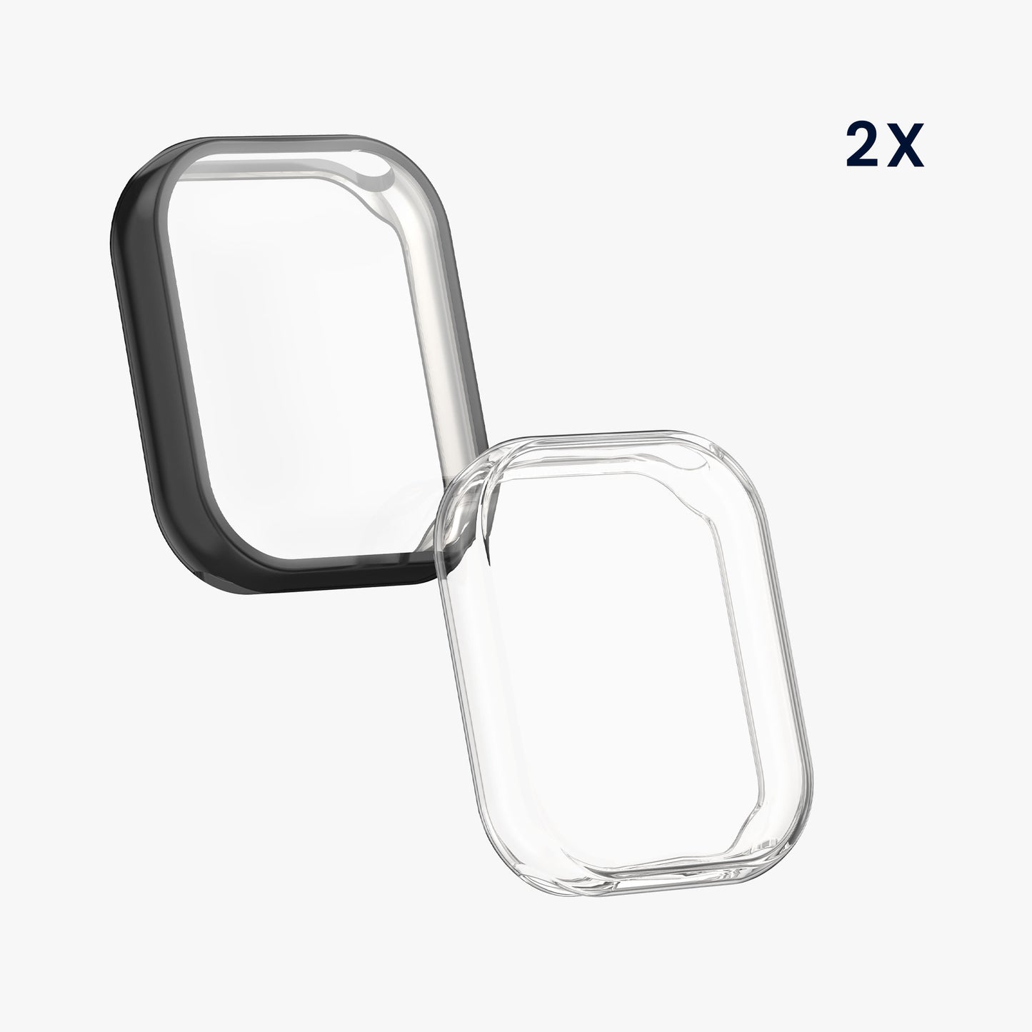 kwmobile Silikon Hülle für Xiaomi Mi Band 8 Pro Schutzhülle Fullbody Display Cover Set