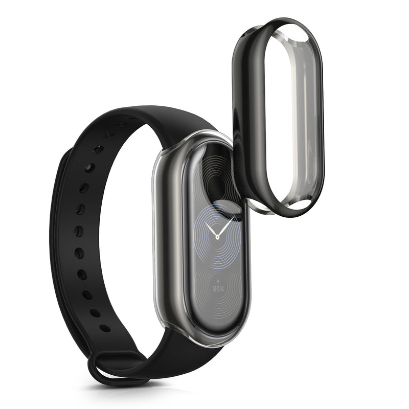 kwmobile Silikon Hülle für Xiaomi Mi Band 9 Schutzhülle Fullbody Display Cover Set