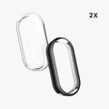 kwmobile Silikon Hülle für Xiaomi Mi Band 9 Schutzhülle Fullbody Display Cover Set