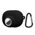 kwmobile 2-in1 Hülle kompatibel mit Beats Studio Buds - Kopfhörer Case kompatibel mit Airtag - Schutzhülle mit Karabiner