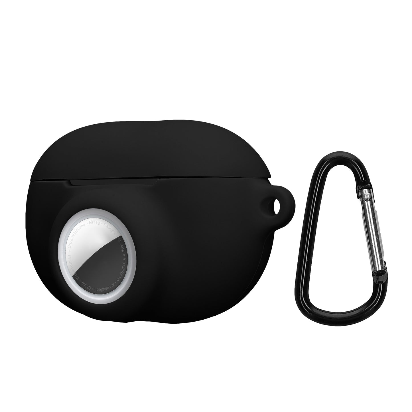 kwmobile 2-in1 Hülle kompatibel mit Beats Studio Buds - Kopfhörer Case kompatibel mit Airtag - Schutzhülle mit Karabiner