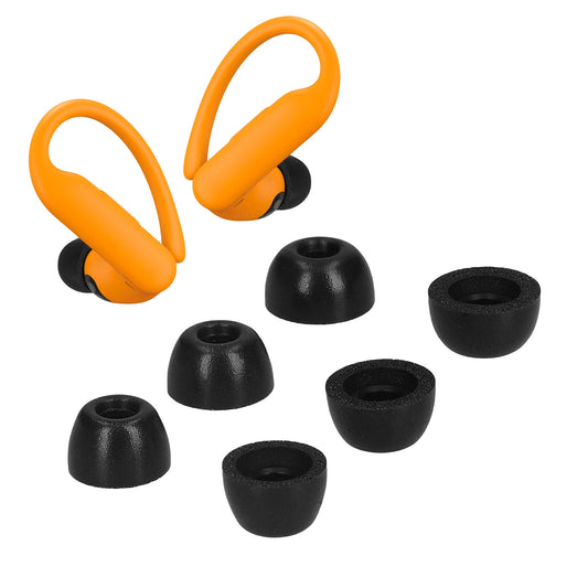 kwmobile 6x Ersatz In Ear Kopfhörer kompatibel mit Beats Powerbeats Pro 2 - 3 Größen - Polster Ohrstöpsel In-Ear Ohrhörer - Schwarz Schwarz  