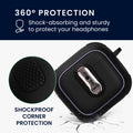 kwmobile Hülle kompatibel mit Apple Airpods 4 Hülle Kopfhörer Case TPU Cover mit Karabiner Stoßfeste Schutzhülle