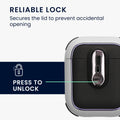 kwmobile Hülle kompatibel mit Apple Airpods 1 & 2 Kopfhörer Case TPU Cover mit Karabiner Stoßfeste Schutzhülle