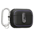 kwmobile Hülle kompatibel mit Apple Airpods Pro 2 Hülle - Kopfhörer Case - TPU Cover mit Karabiner - Stoßfeste Schutzhülle - Schwarz Schwarz Schwarz  [dsg01]
