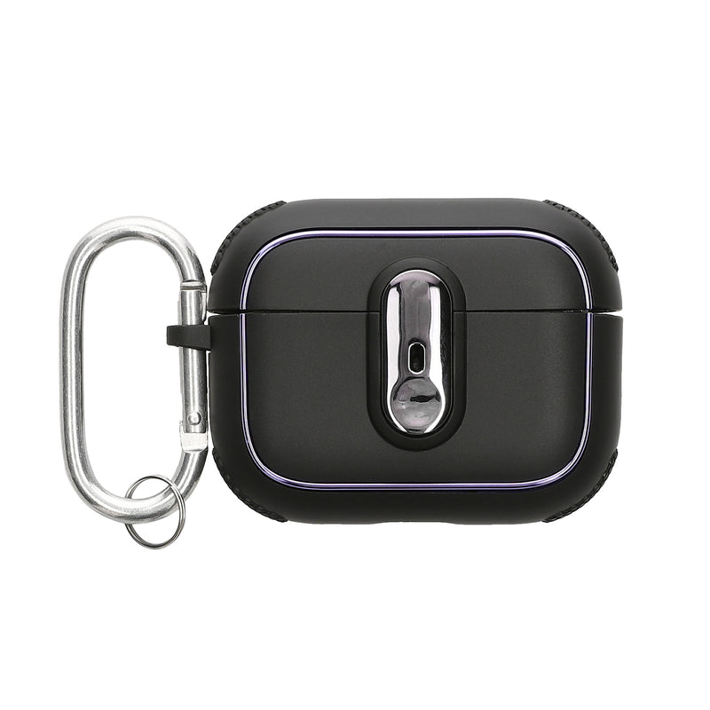 kwmobile Hülle kompatibel mit Apple Airpods Pro 2 - Kopfhörer Case - TPU Cover mit Karabiner - Stoßfeste Schutzhülle