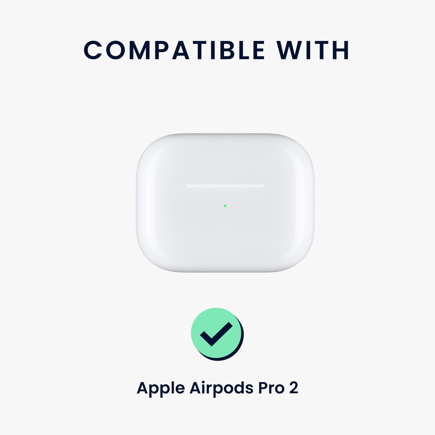 kwmobile Hülle kompatibel mit Apple Airpods Pro 2 - Kopfhörer Case - TPU Cover mit Karabiner - Stoßfeste Schutzhülle