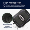 kwmobile Hülle kompatibel mit Apple Airpods Pro 2 - Kopfhörer Case - TPU Cover mit Karabiner - Stoßfeste Schutzhülle