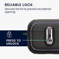 kwmobile Hülle kompatibel mit Apple Airpods Pro 2 - Kopfhörer Case - TPU Cover mit Karabiner - Stoßfeste Schutzhülle