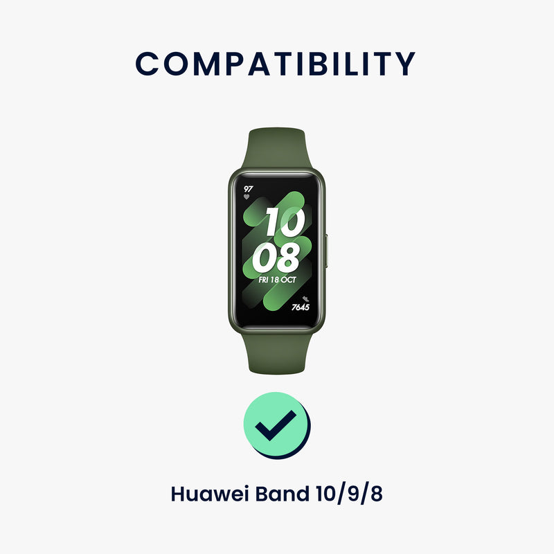 kwmobile Uhrenarmband für Huawei Band 10 / 9 / 8 Armband Fitnesstracker Band Set Ersatzarmband Smartwatch