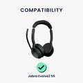 kwmobile Ohr Polster für Jabra Evolve2 55 Ohrpolster Ersatz Kopfhörer Ersatzteile Kopfhörer Ersatzpolster Over Ear Headphones