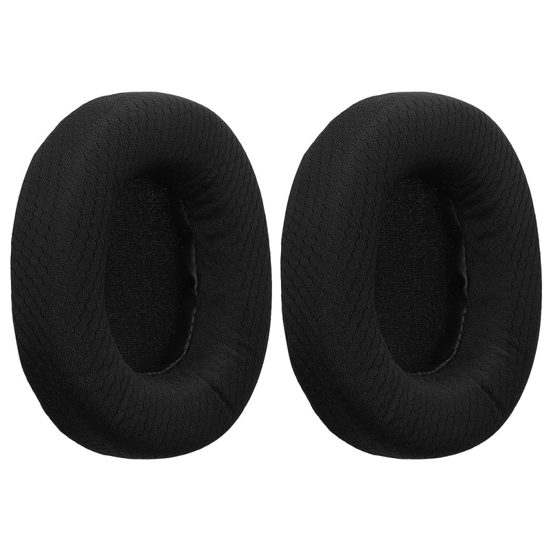 kwmobile 2x Mesh Polyester Ohr Polster für EKSA E900 / E900 Pro Ohrpolster - Ersatz Ohrpolster - Kopfhörer Ersatzteile - Kopfhörer Ersatzpolster für Over Ear Headphones Schwarz  
