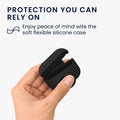 kwmobile 2-in1 Hülle kompatibel mit Apple Airpods Pro (1.Gen) - Kopfhörer Case kompatibel mit Airtag - Schutzhülle mit Karabiner