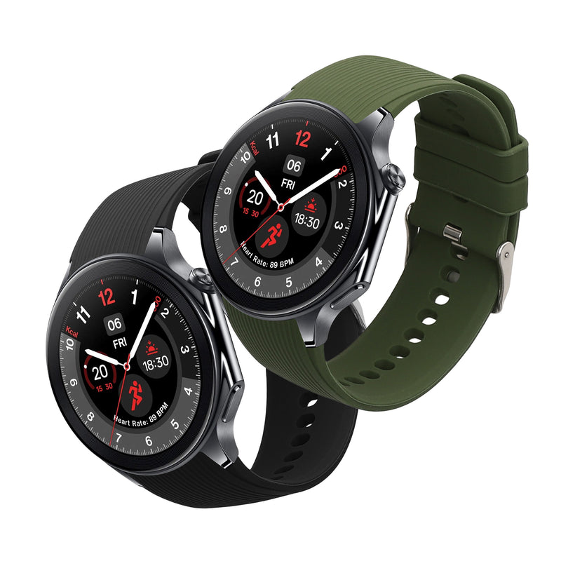 kwmobile Uhrenarmband für OnePlus Watch 3 / 2 / 2R / Oppo Watch X2 Fitnesstracker Band Set Ersatzarmband Smartwatch